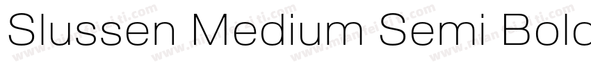 Slussen Medium Semi Bold字体转换
